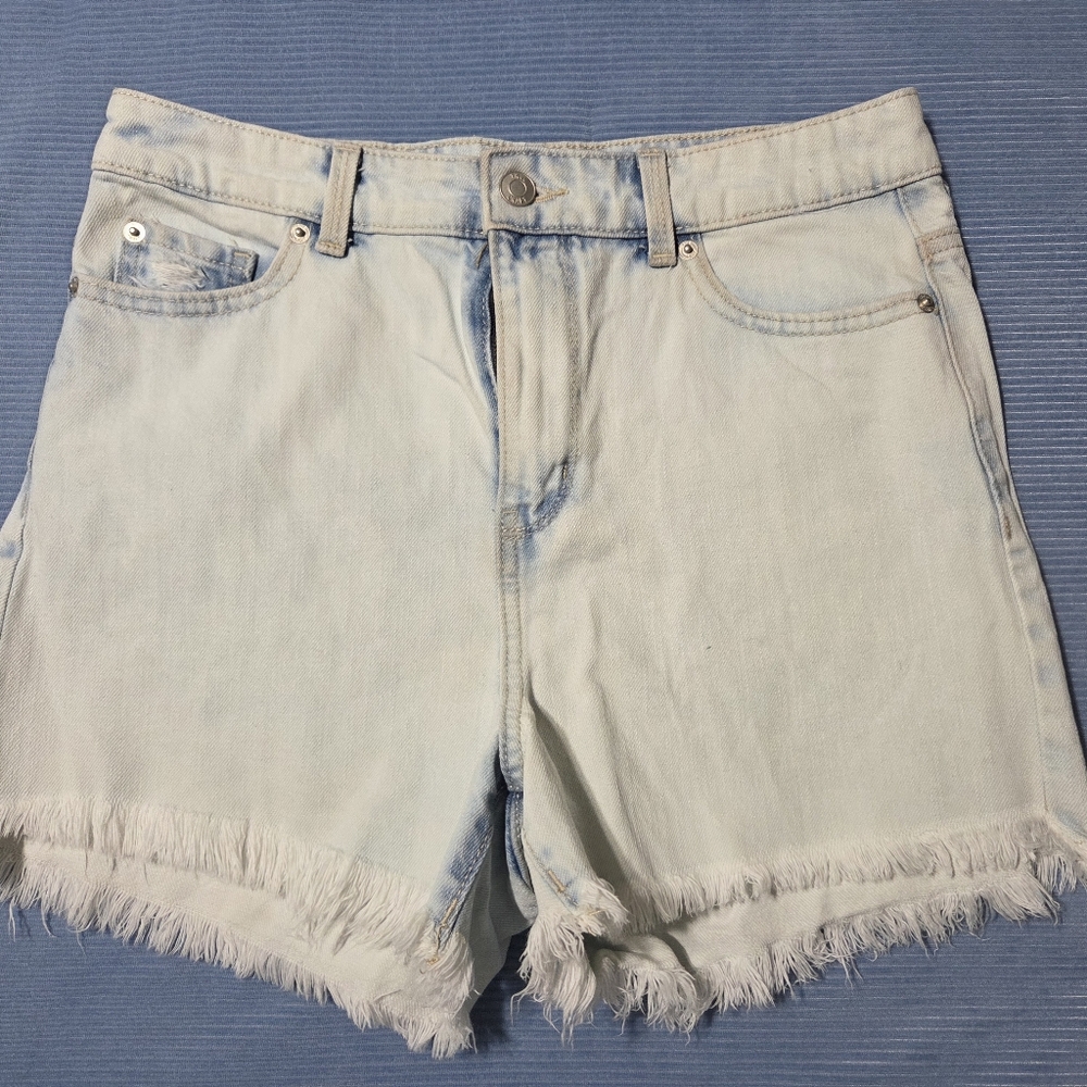 True Craft Light Blue Jean Shorts